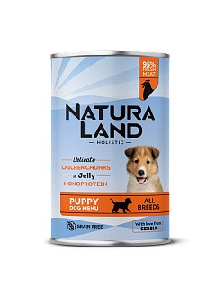 Сочные кусочки из индейки с брокколи для щенков (400)