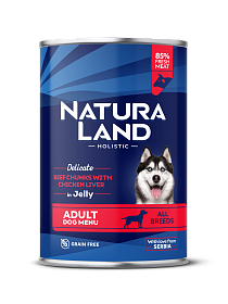 Сочные кусочки из говядины с куриной печенью (800)