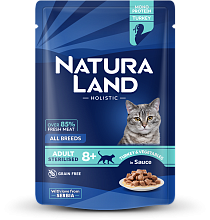 Нежные кусочки из индейки с овощным пюре (для пожилых кошек старше 8 лет)