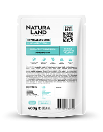 Гипоаллергенный корм для собак с моно-протеином. Нежные кусочки из индейки 400г