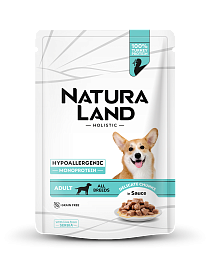 Гипоаллергенный корм для собак с моно-протеином. Нежные кусочки из индейки 400г